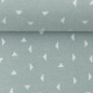 Preview: Jaquardjersey | Dreiecke | pastell Eisblau